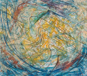 "Arche im Wirbel", 200 cm x 175 cm, Öl auf Leinwand, 2005 -2006