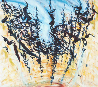 "Ohne Titel", 100 cm x 90 cm, Öl auf Leinwand, 2008