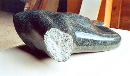 Crawling", 80 cm x 34 cm x 20 cm, Diabas, 2008