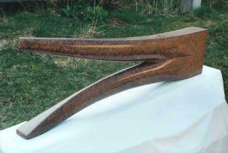 "Piano", 113 cm x 11 cm x 35 cm, rot-schwedischer Granit, 2002